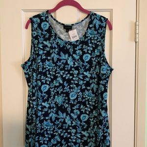 Wearever Floral sleeveless top nwt